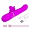 VIBRATORE MULTIFUNZIONE RABBIT 4 IN 1 FARFALLA FUCSIA nº8