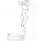 WOMAN BS024 BODYSTOCKING NERO TAGLIA UNICA nº2