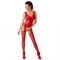 WOMAN BS046 BODYSTOCKING ROSSO TAGLIA UNICA