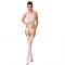 BODYSTOCKING  WOMAN BS047 - TAGLIA UNICA BIANCO