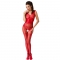 BODYSTOCKING  WOMAN BS052 - ROSSO TAGLIA UNICA