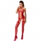 WOMAN BS056 BODYSTOCKING ROSSO TAGLIA UNICA