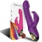 VIBRATORE ZING DILDO CONIGLIO VIOLA nº4