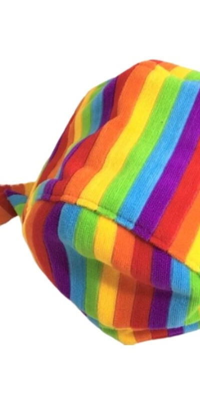 BANDANA CON LA BANDERA LGTB Fascia in cotone con design dell'orgoglio lgbtq+