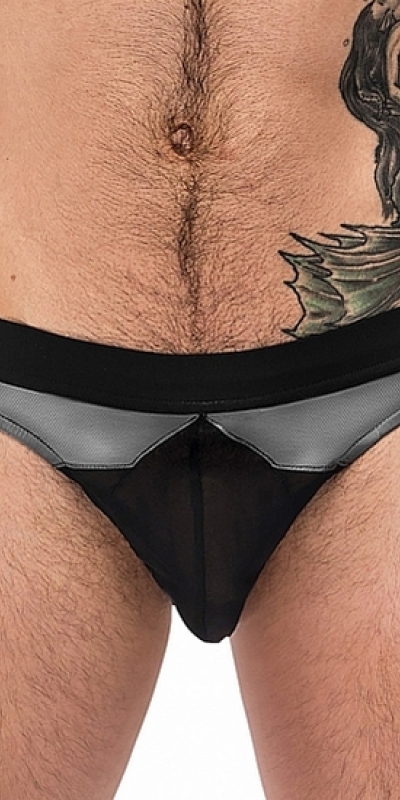 BIKINI - GREY Piccolo boxer nero e grigio