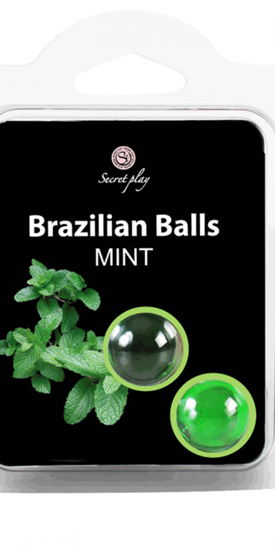 BRAZILIAN BALLS MENTA Play set 2 palline brasiliane aroma menta