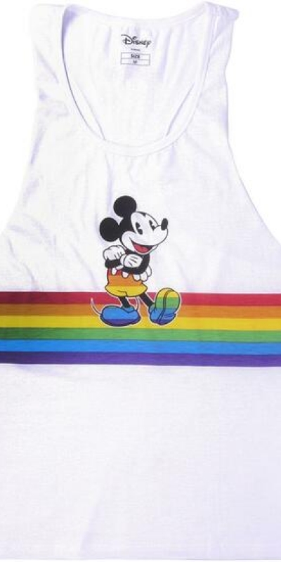 CAMISETA TIRANTES SINGLE JERSE Maglietta bianca senza maniche di design disney