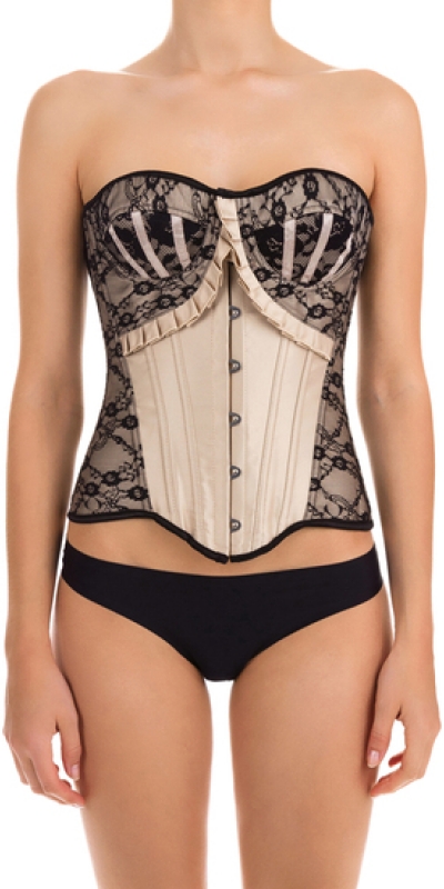 THIN CORPIÑO  Corsetto crema sottile