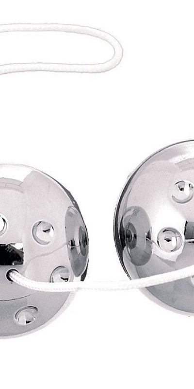 SILVERMETAL Confezione da 2 palline cinesi metalliche