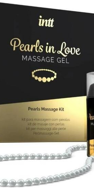 INTT PEARLS IN LOVE MASSAGE GE Massaggio e sesso orale - perle innamorate con collana di perle e gel di perle