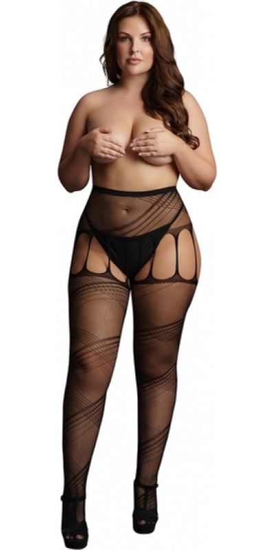 CROTCHLESS CUT-OUT Le desir collant cut-out senza cavallo - nero - osx