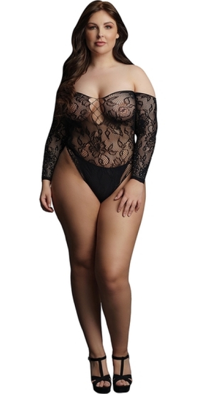 WONDER RHINESTONE PLUS Body le desir wonder strass - nero