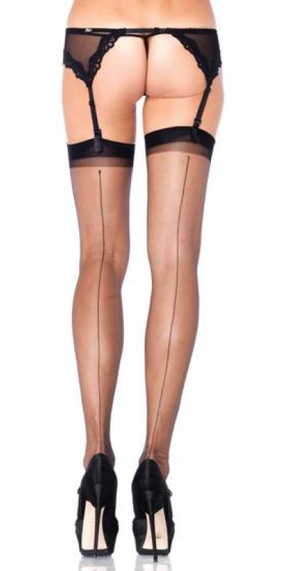 LEG AVENUE HOSE Collant sottile con riga nera