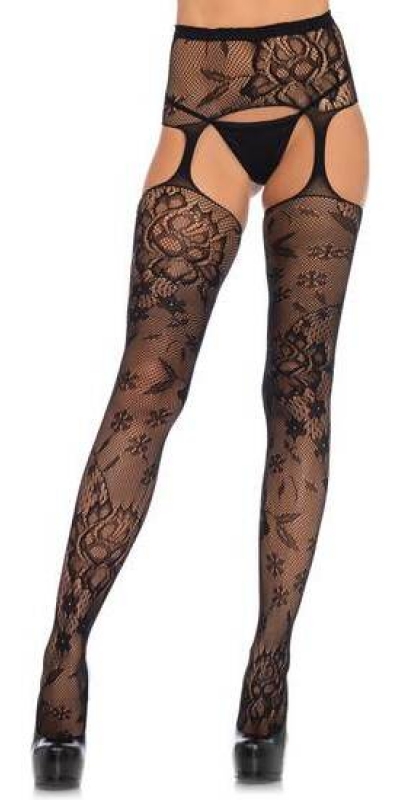 LEG AVENUE  FISHNET Collant fantasia con reggicalze