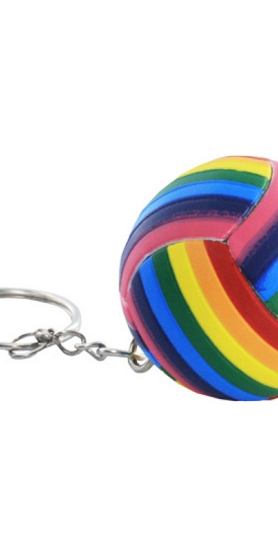 LLAVERO BALÓN CON BANDERA LGBT Portachiavi decorativo con design lgbt, accessorio funzionale.