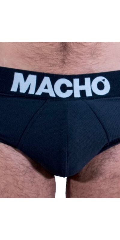 MACHO - MS30NG SLIP NEGRO S Capo intimo erotico maschile comodo e adattabile