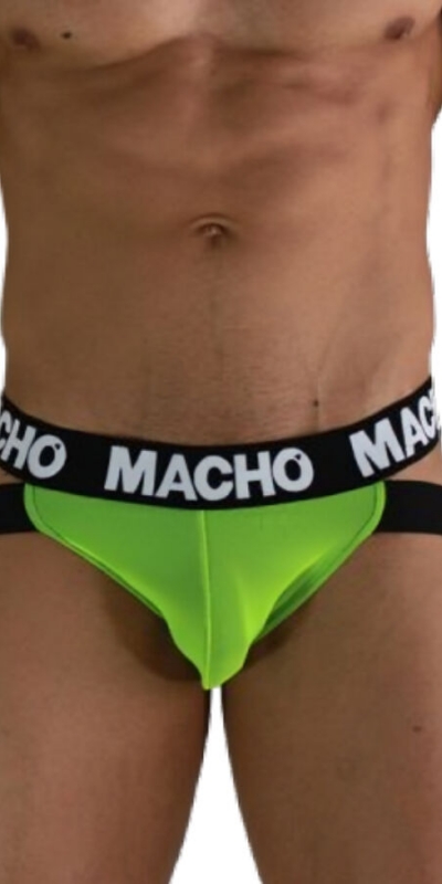 MACHO - MX28FA JOCK VERDE NEON Parastinco innovativo, supporto, stile e comfort