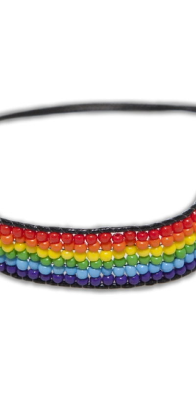 PULSERA MUCHAS BOLITAS BANDERA Bracciale colorato con perline, simbolo lgbt.