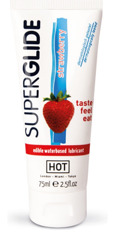 SUPERGLIDE SABORES Lubrificante commestibile al gusto di fragola.