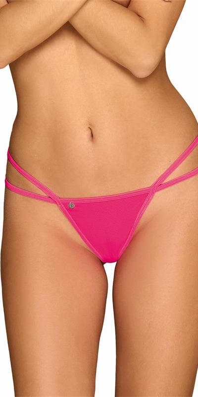 TANGA  TEASING Tanga di lingerie sexy con catene rosa