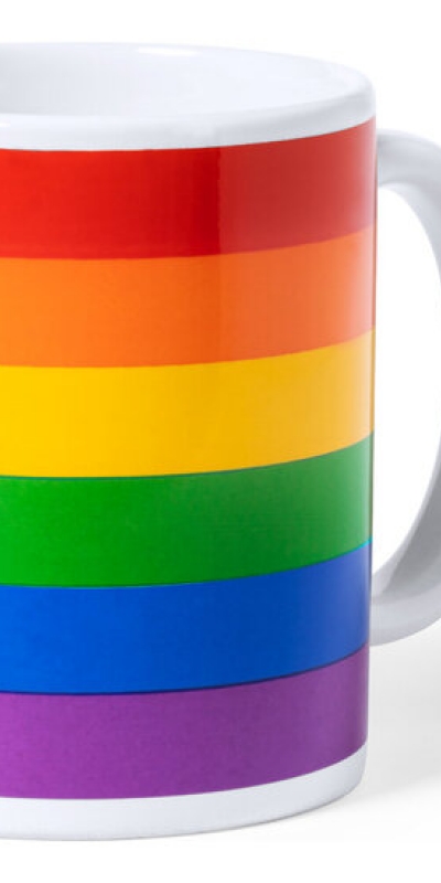 BANDERA LGTBI+ TAZA Vibratore in silicone rainbow per stimolazione sessuale