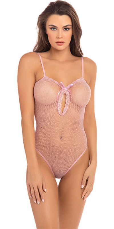 NUBE PINK Body semitrasparente