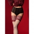 Calze di lingerie sofisticate con pizzo esotico.