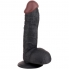 Dildo realistico nero con base a ventosa