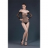 Lingerie moonlight nera, taglia unica, con diamanti.