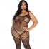 Bodystocking in combinazione rete e jacquard.