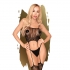 Bodystocking sexy con effetto reggicalze, taglie s-l.