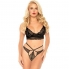 Set di lingerie in pizzo in stile bralette