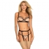 Intimo nudelia: set sensuale 3 pezzi elegante