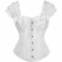 Corset bianco con dettagli eleganti e unici.