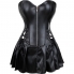 Corset di lingerie elegante, colore nero