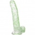 Un dildo divertente con design luminoso e texture.