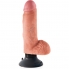 Dildo vibratore king cock con testicoli 17,78 cm naturale