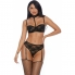 Insieme di lingerie elegante e sensuale, nera.