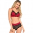 Set intimo sensuale, satin e pizzo.