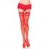 Collant leg avenue rosso con pizzo autoadesivo taglia plus