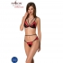 Set di biancheria intima peonia: elegante, sensuale, rosso, varie taglie, occasioni specia