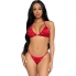 Bikini rosso glitterato