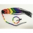 Bracciale regolabile lgbt+ con fili colorati