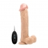 Vibratore realistico con testicoli realrock 11” bianco