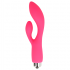 Vibratore con rabbit in silicone rosa