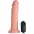 Pene 20 cm telecomando vibrante in silicone - carne