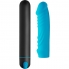 Bullet xl con guaina in silicone a forma di pene - blu